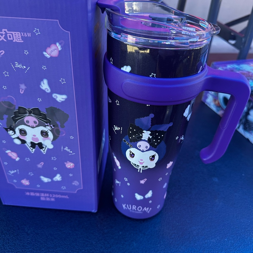 Kuromi Purple Tumbler with Handle
